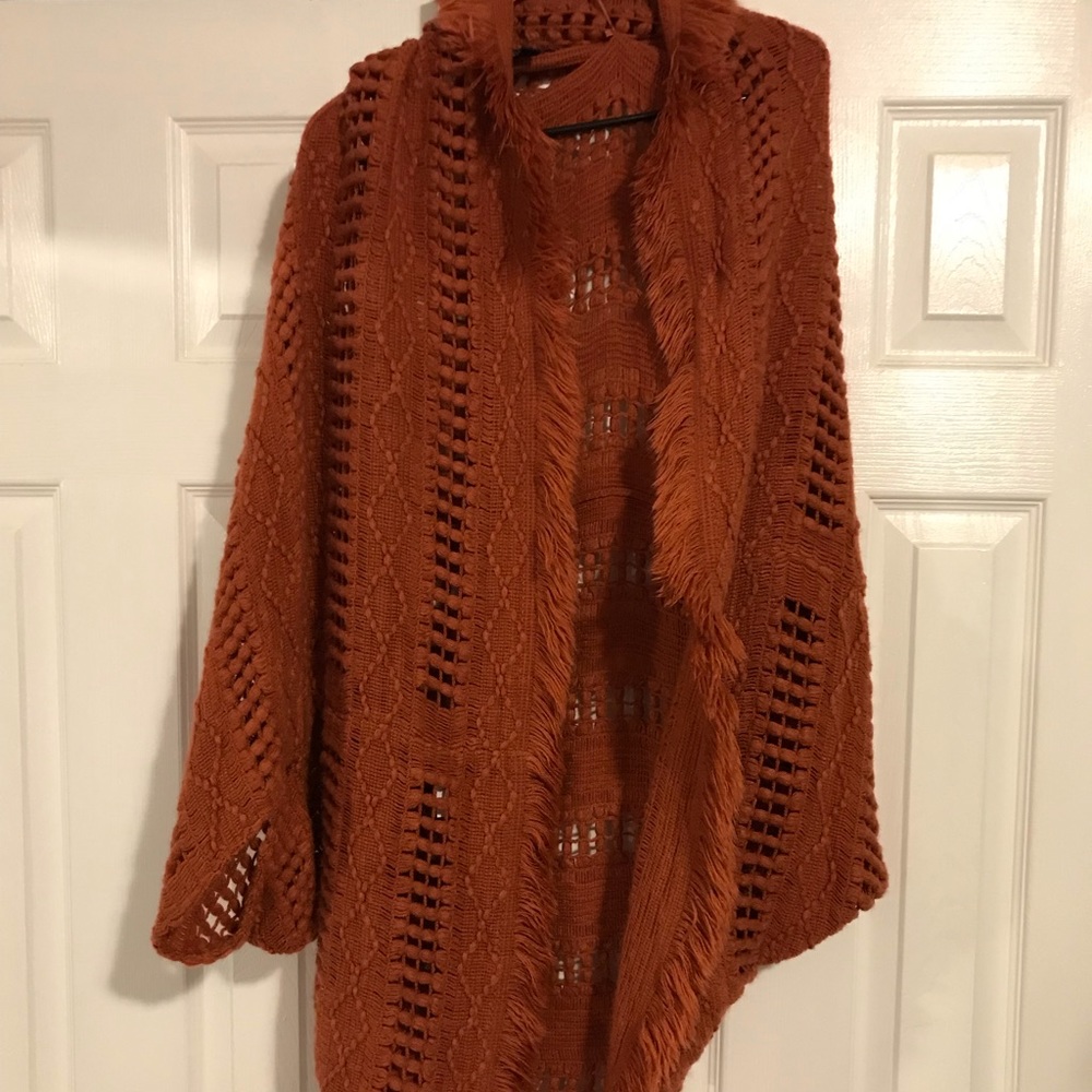 Burnt Orange American Eagle Cardigan
